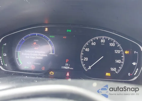 2022 Honda Insight Ex z USA, uszkodzony, nr VIN 19XZE4F5XNE003909